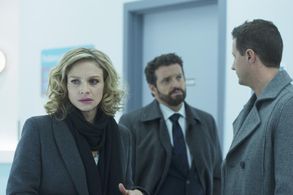 Kristin Lehman, Louis Ferreira, and Brendan Penny in Motive (2013)