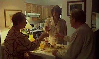 Elena Safonova, Antonina Shuranova, and Pyotr Velyaminov in Zimnyaya vishnya 3 (1995)