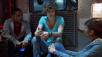 Daniel Anthony, Anjli Mohindra, and Finn Jones in The Sarah Jane Adventures (2007)