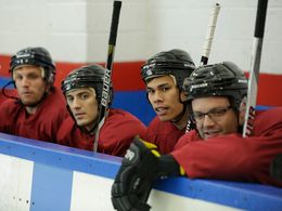 Mark Gessner, Andrew Schulz, Ruy Iskandar, and Chris DiStefano in Benders (2015)