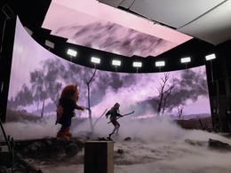 Still of Ryan on the set of IF