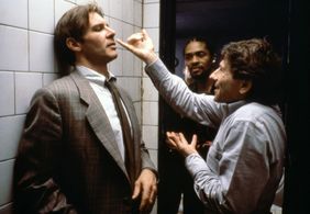 Harrison Ford, Roman Polanski, and Thomas M. Pollard in Frantic (1988)