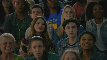 Brenda Lee Harrison, Gianni DeCenzo, and Hannah Kepple in Cobra Kai (2018)