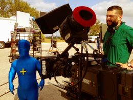 on set of MetLife spot.