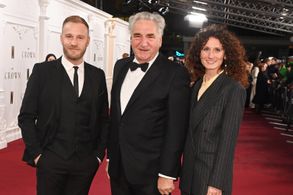 Jim Carter, Sam Phillips, and Bessie Carter at an event for The Crown (2016)