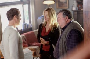 Michael Keaton, Deborah Kara Unger, and Ian McNeice in White Noise (2005)