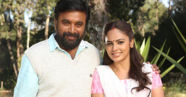 M. Sasikumar and Nandita Shwetha in Asuravadham (2018)