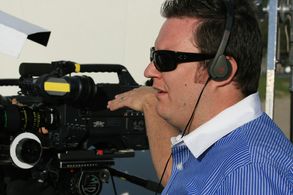 Producer/director Michael-Ryan Fletchall on the set of ROAM GLOBAL
