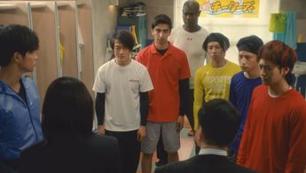 Sôkô Wada, Ryôta Ozawa, Kuu Izima, Ren Tamagawa, Milad A., and Mordior in The Confidence Man JP (2018)