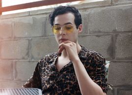 Lyle Lettau on the set of 