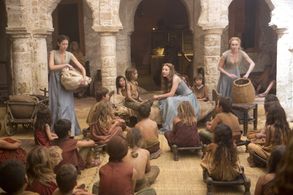 Natalie Dormer, Aisling Jarrett-Gavin, and Max Barber in Game of Thrones (2011)