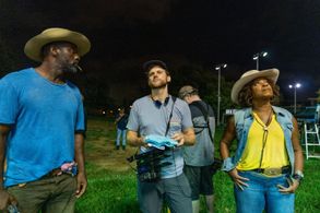 Lorraine Toussaint, Idris Elba, and Ricky Staub