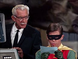 Alan Napier and Burt Ward in Batman (1966)