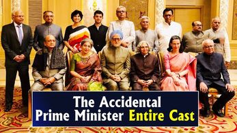Sunil Bohra, Anupam Kher, Divya Seth Shah, Arjun Mathur, Suzanne Bernert, and Anil Rastogi in The Accidental Prime Minis