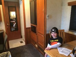 Inside Owen's Trailer onset of Little Evil