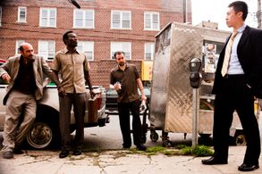 Still of Stephen Lin, John Ventimiglia, Kevin Corrigan and Babs Olusanmokun in Ponies