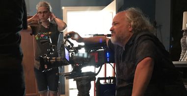 Shooting Dr. Sorenson's office set on feature film 