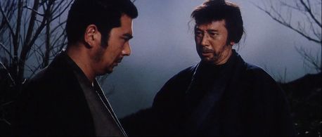 Shintarô Katsu and Shôgo Shimada in Zatoichi and the Chest of Gold (1964)