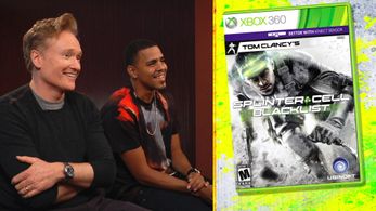 Conan O'Brien and J. Cole in Conan (2010)