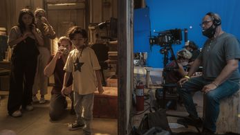 Josh Lucas, Carlos Solórzano, Fernanda Urrejola, and Venus Ariel in The Black Demon (2023)