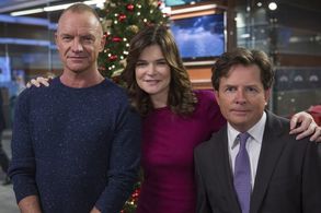 Michael J. Fox, Sting, and Betsy Brandt in The Michael J. Fox Show (2013)