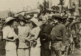 William Clifford and Marie Walcamp in Rescued by Wireless (1914)