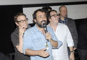 Francesco Civita, Caito Ortiz, Herbert Gauss and Marcos Carvalheiro at the premiere of Estação Liberdade (Freedom Statio