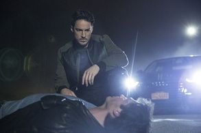 Ian Somerhalder and Michael Trevino in The Vampire Diaries (2009)