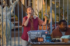 Still of Akiko Shima ( as 'Old Lady Tourist') and Corey Holcomb (as 'Boonie') in 