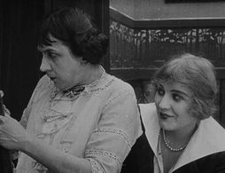 Marta Golden and Edna Purviance in A Woman (1915)