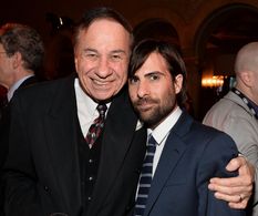 Jason Schwartzman and Richard M. Sherman at an event for Saving Mr. Banks (2013)
