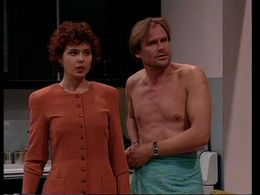 Carla Hardy and Harry van Rijthoven in We zijn weer thuis (1989)