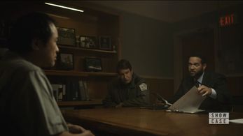 Joe Cobden, Ronin Wong, and Reid Price in The Sinner: Part VI (2021)