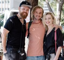 Tom Felton, Carla Mooney, and Timon Birkhofer in James Arthur: Empty Space (2018)