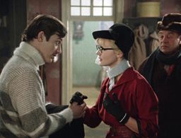 Leonid Bronevoy, Marina Dyuzheva, and Oleg Menshikov in Pokrov Gates (1983)