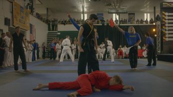 William Zabka and Xolo Maridueña in Cobra Kai (2018)