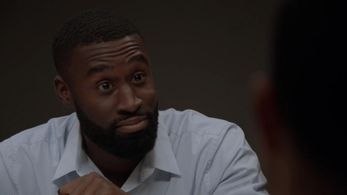 Mark Harmon, Wilmer Valderrama, and Tosin Morohunfola in NCIS (2003)