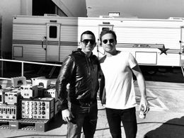 Horacio Louis and Finn Cole at Warner Brothers Backlot after shooting TNT’ s Animal Kingdom