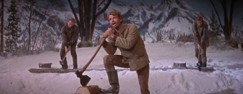 Jacques d'Amboise, Matt Mattox, and Marc Platt in Seven Brides for Seven Brothers (1954)