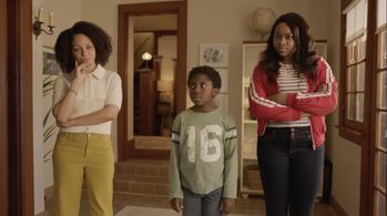 Bodhi Dell on set of Service Masters Commercial