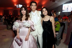 Sabrina Impacciatore, Evan Mock, and Simona Tabasco