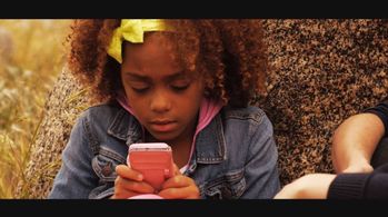 Always on her phone, 