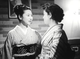 Kikuko Hanaoka and Kinuyo Tanaka in Ginza Cosmetics (1951)
