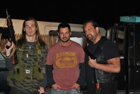 Sean Leser on set of 