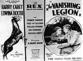 Harry Carey, Edwina Booth, and Rex in The Vanishing Legion (1931)