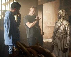 With Simon Kinberg and Academy award winner Lupita Nyong'o