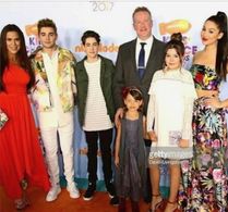 Rosa Blasi, Chris Tallman, Diego Velazquez, Kira Kosarin, Jack Griffo, Addison Riecke, and Maya Le Clark in Nickelodeon 