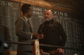 Dana Gonzales directing Chris Rock on Fargo season 4