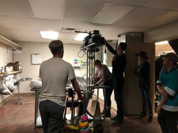 Behind the scenes - The Dark and the Wicked Morgue Scene