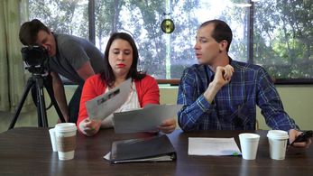 Betsy Stover, Andrew Hansen, and David Barton Harris in This Is Only Temporary (2015)